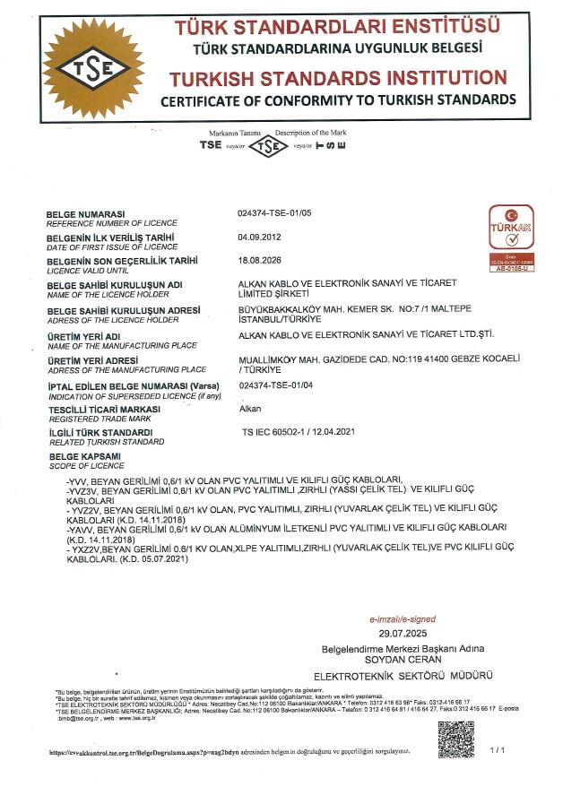 TS IEC 60502-1